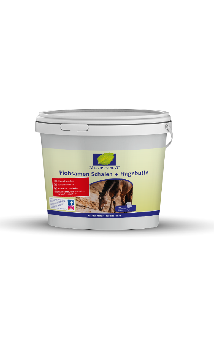 Nature’s Best Flohsamenschalen + Hagebutte